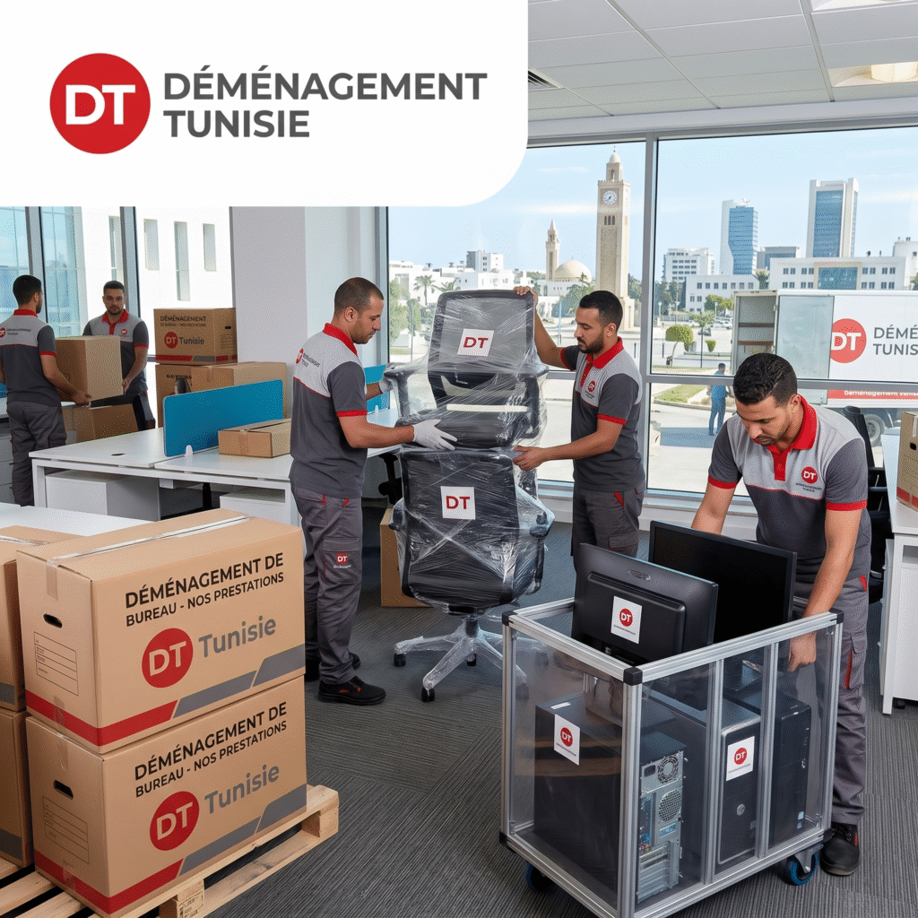 Nos prestations de déménagement de bureau en Tunisie