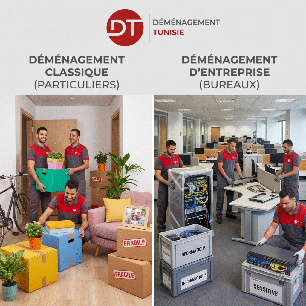 Ce qui différencie un déménagement d'entreprise d'un déménagement classique