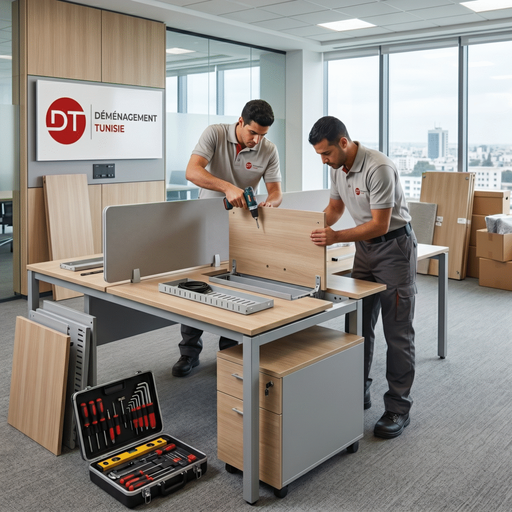 Démontage et remontage du mobilier de bureau