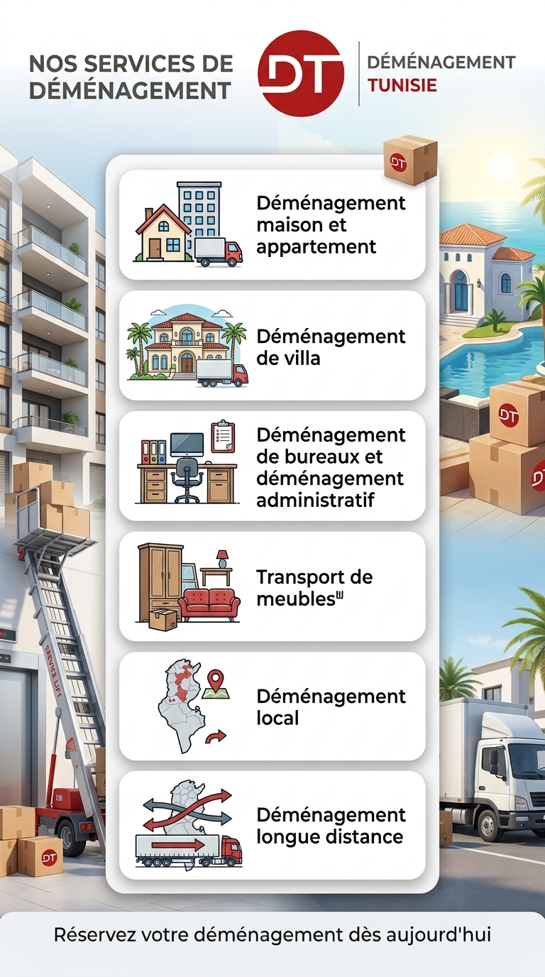 Nos services de déménagement à Nabeul