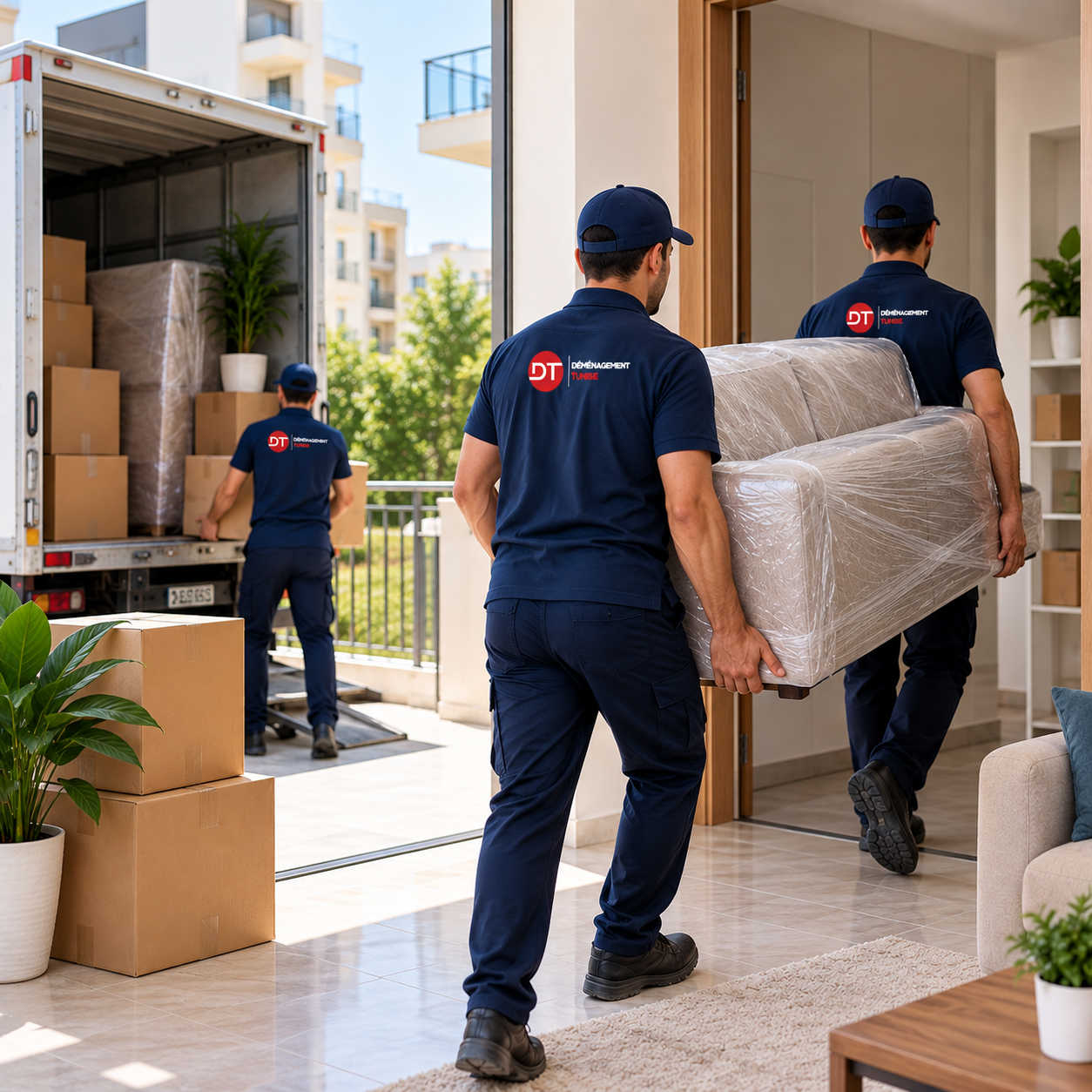 Déménagement d’appartement en Tunisie avec transport de meubles