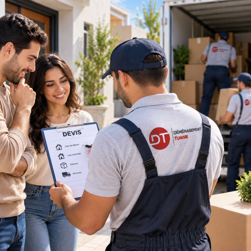 Devis déménagement Tunisie avec estimation personnalisée