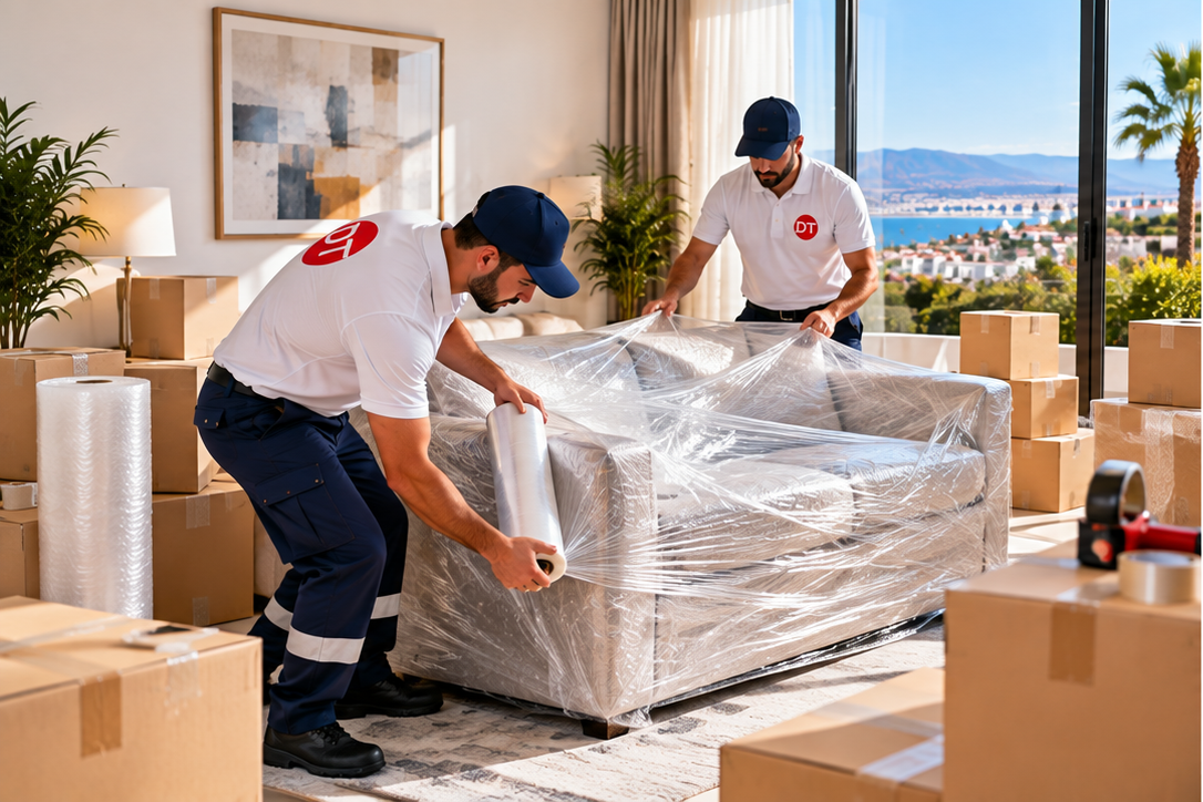 Emballage professionnel de vaisselle et objets fragiles avant transport