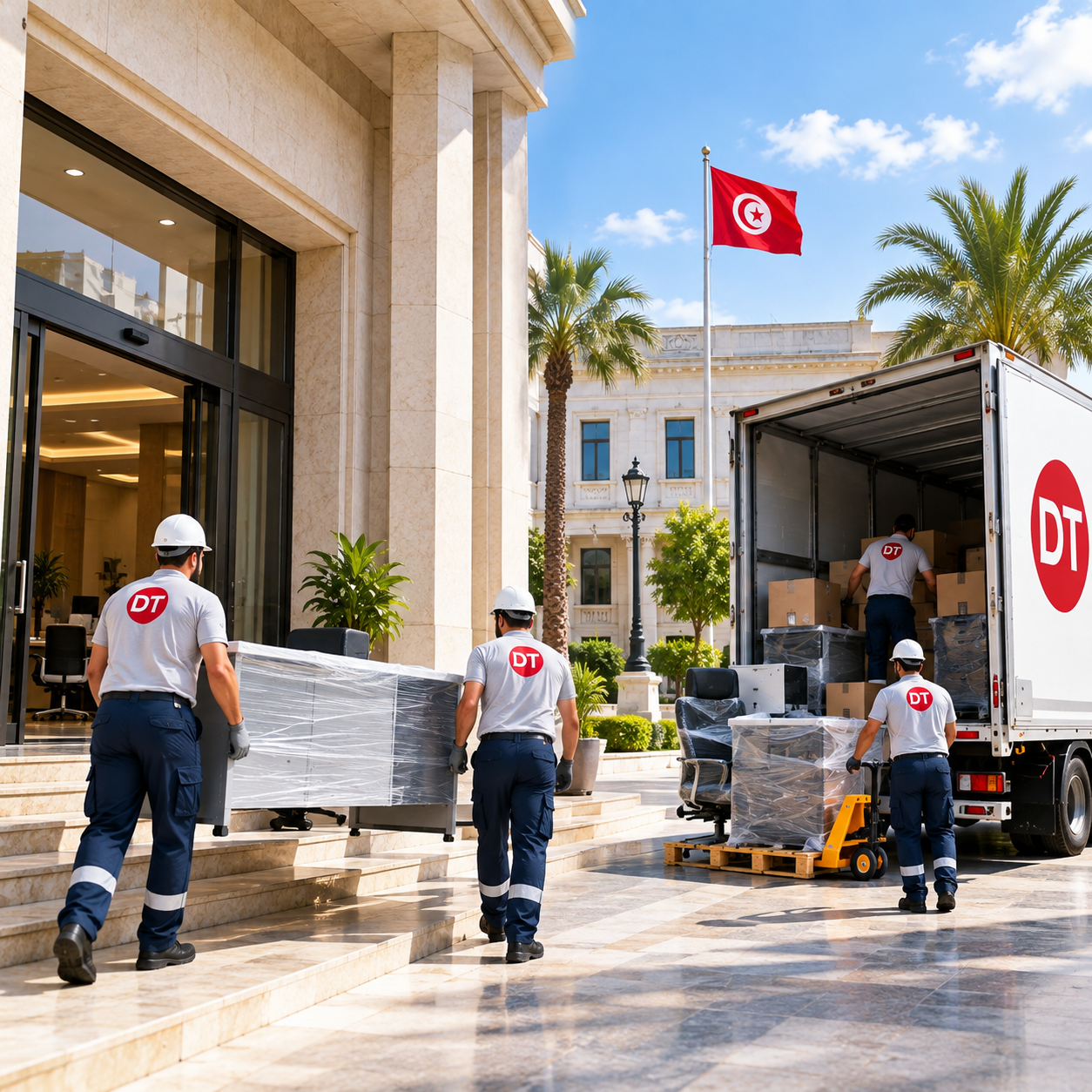 Déménagement ministère en Tunisie – transfert de mobilier administratif
